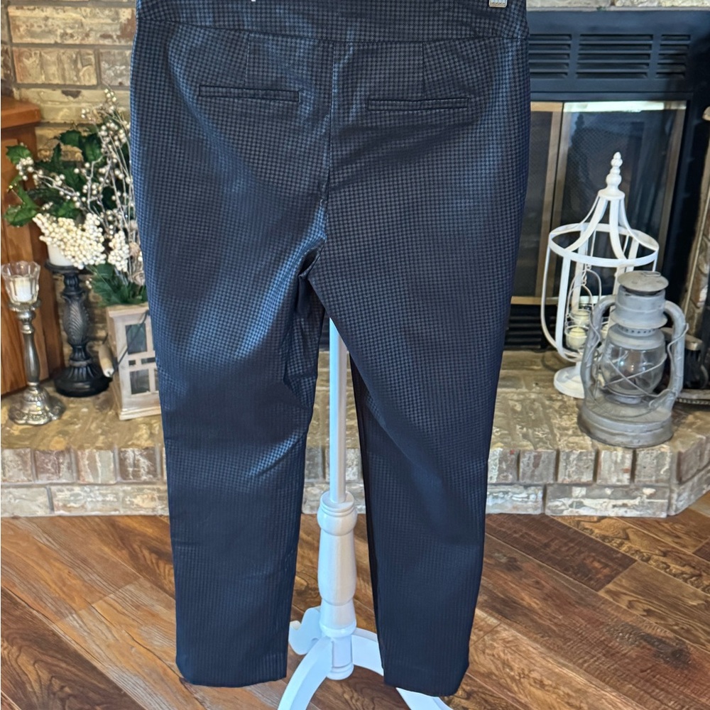 Chico's Black Patterned Ankle Pants - image 3